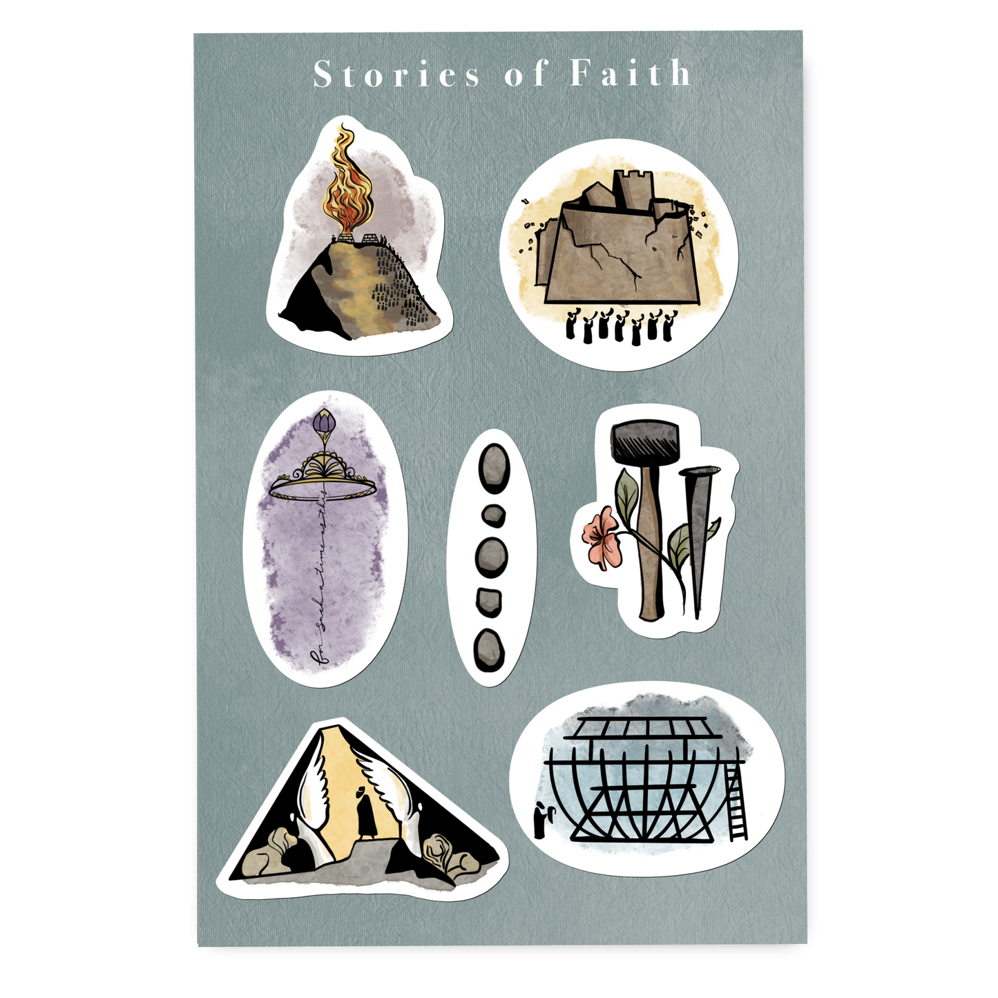 Bible Stories of Faith Sticker Sheet