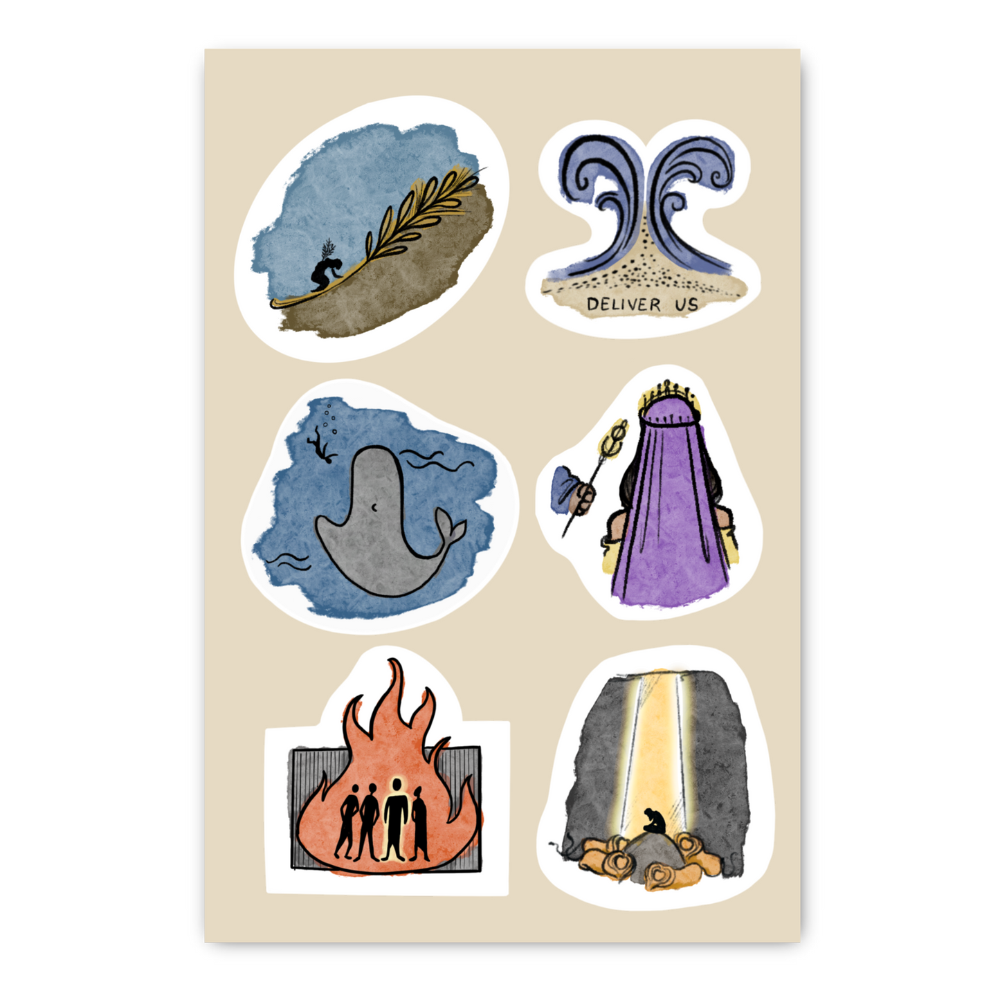 Bible Stories Sticker Sheet