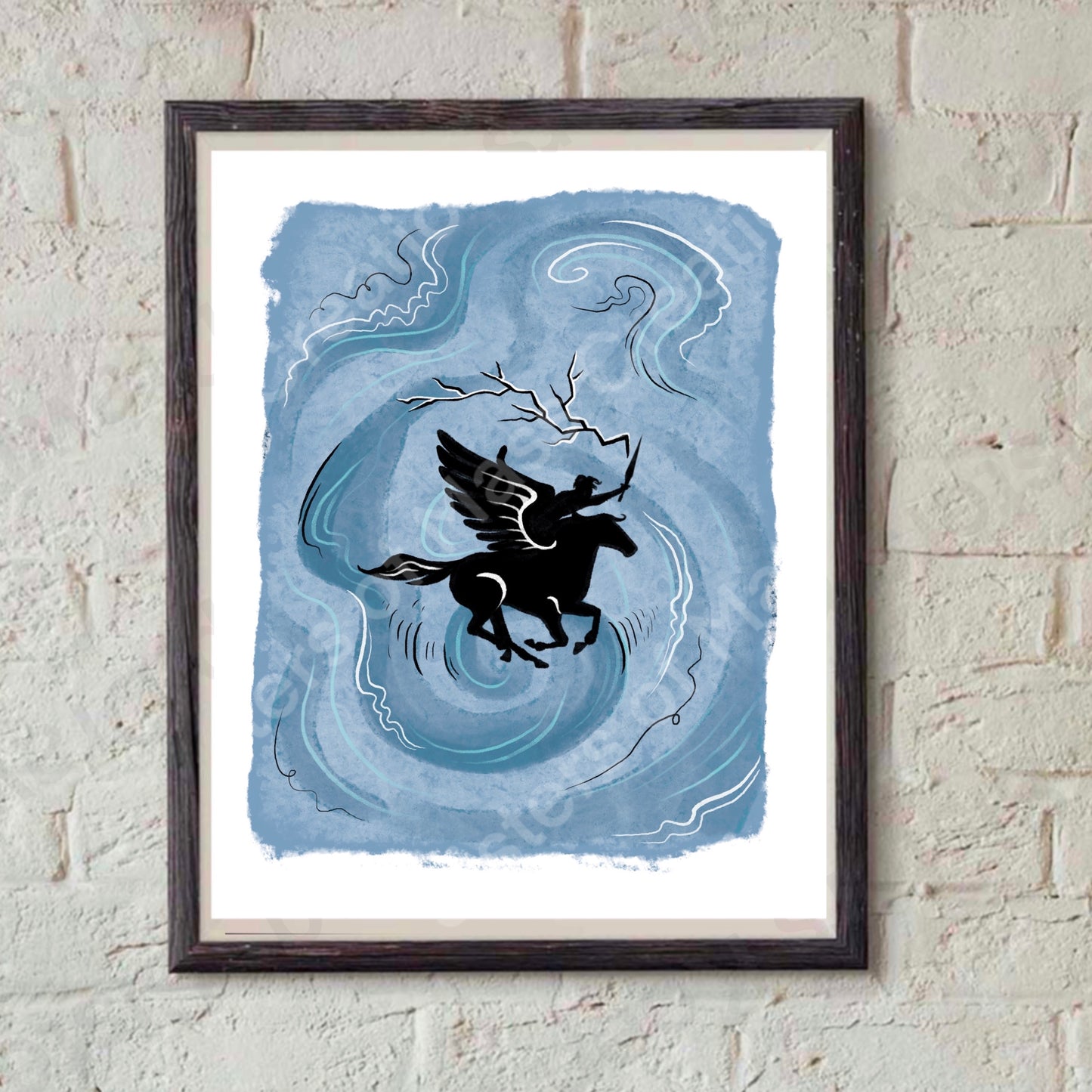 Percy Jackson rides Blackjack Print