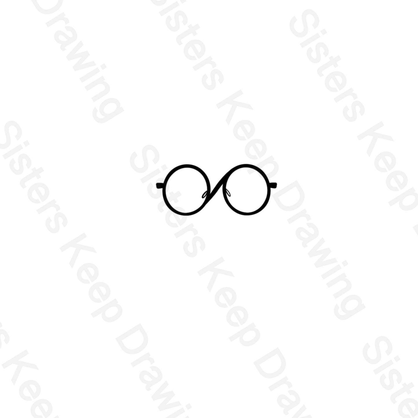 Elphabas glasses Wicked Inspired- Tattoo Transparent Permission PNG