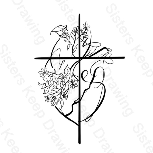 My Heart Belongs to Christ Tattoo Transparent PNG