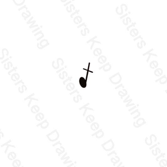 Quarter note  Cross-Tattoo Transparent PNG