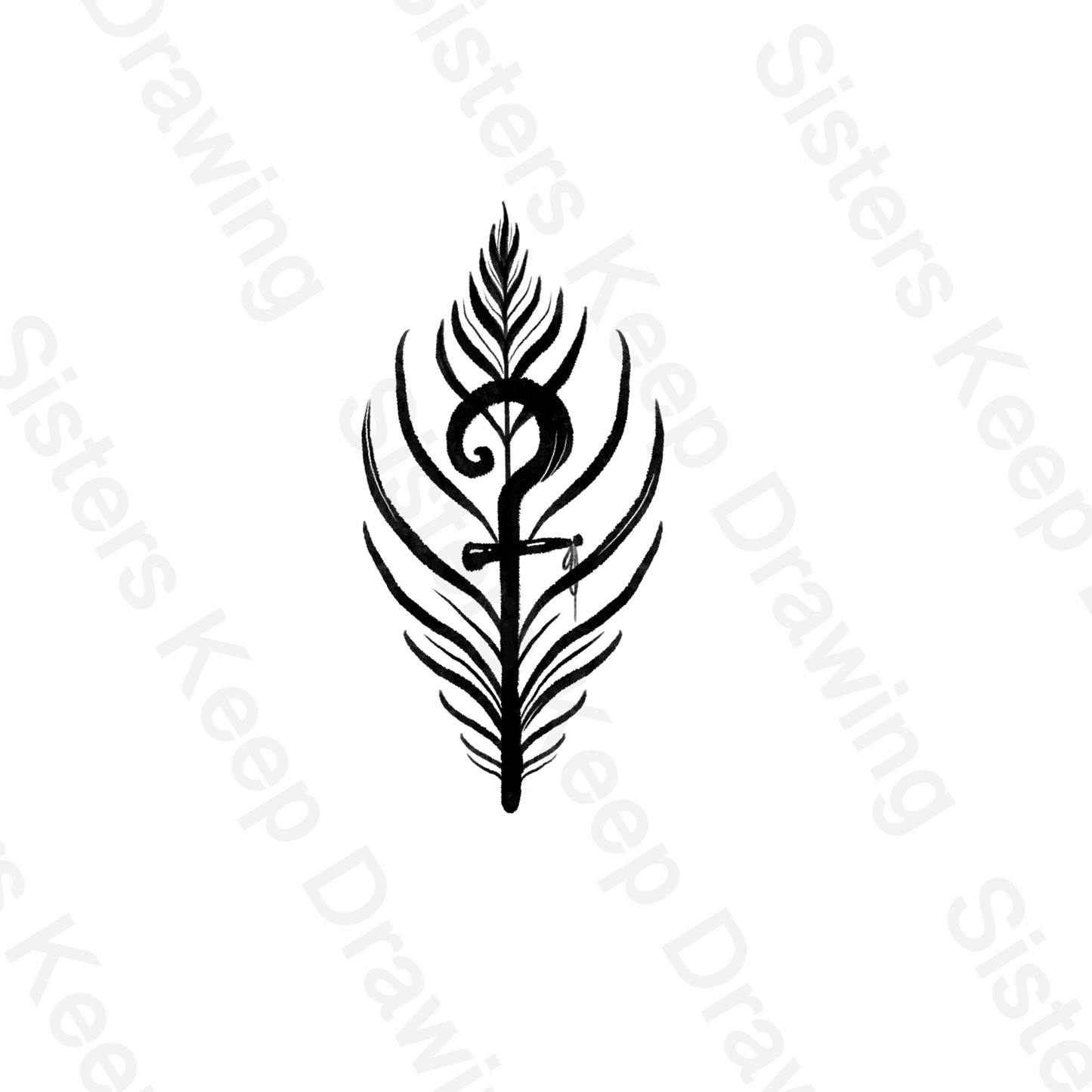 Thy rod and staff comfort me/hosanna - Tattoo Transparent PNG