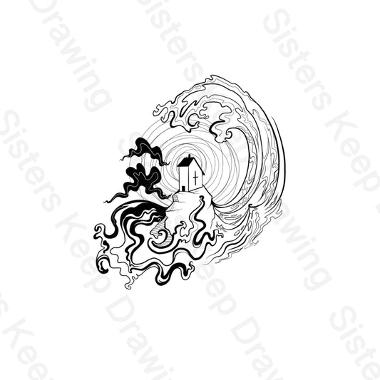 The House on the Rock stood Firm- Tattoo Transparent PNG