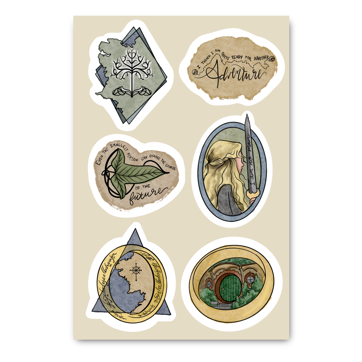 Lord of the Rings Sticker Sheet