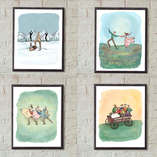 Seven Brides for Seven Brothers Inspired Prints Bundle - Print