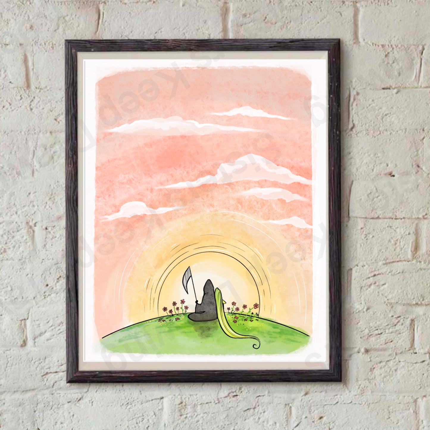 Grim and Life sunrise -Print