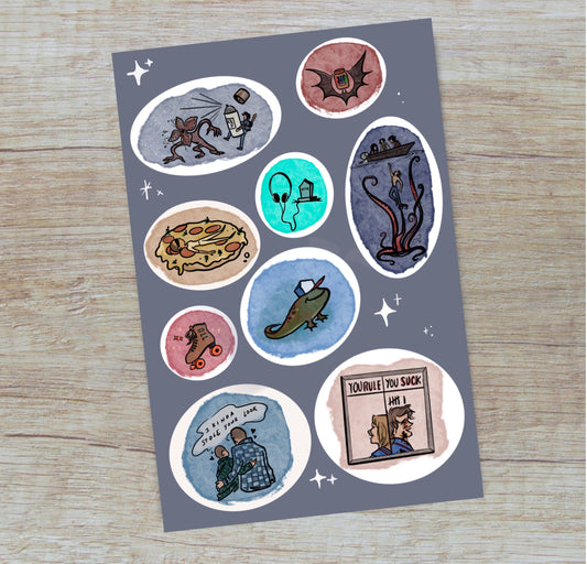 Stranger things- Sticker Sheet