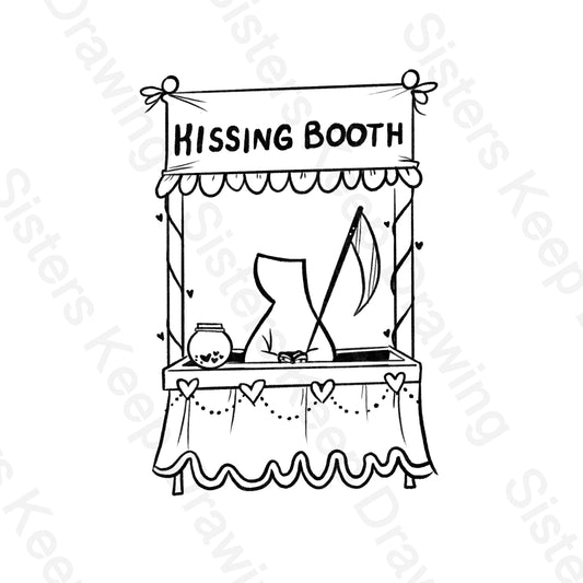 Grim Reaper kissing booth- Tattoo Transparent PNG