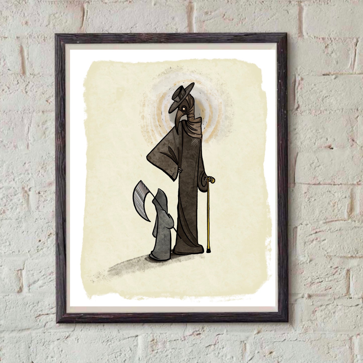 Grim Reaper meets Plague Doctor Print