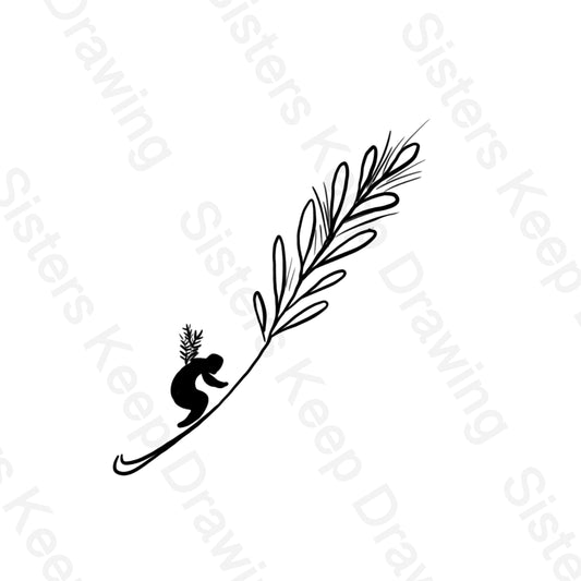 Ruth Gathering Wheat - Tattoo Transparent PNG