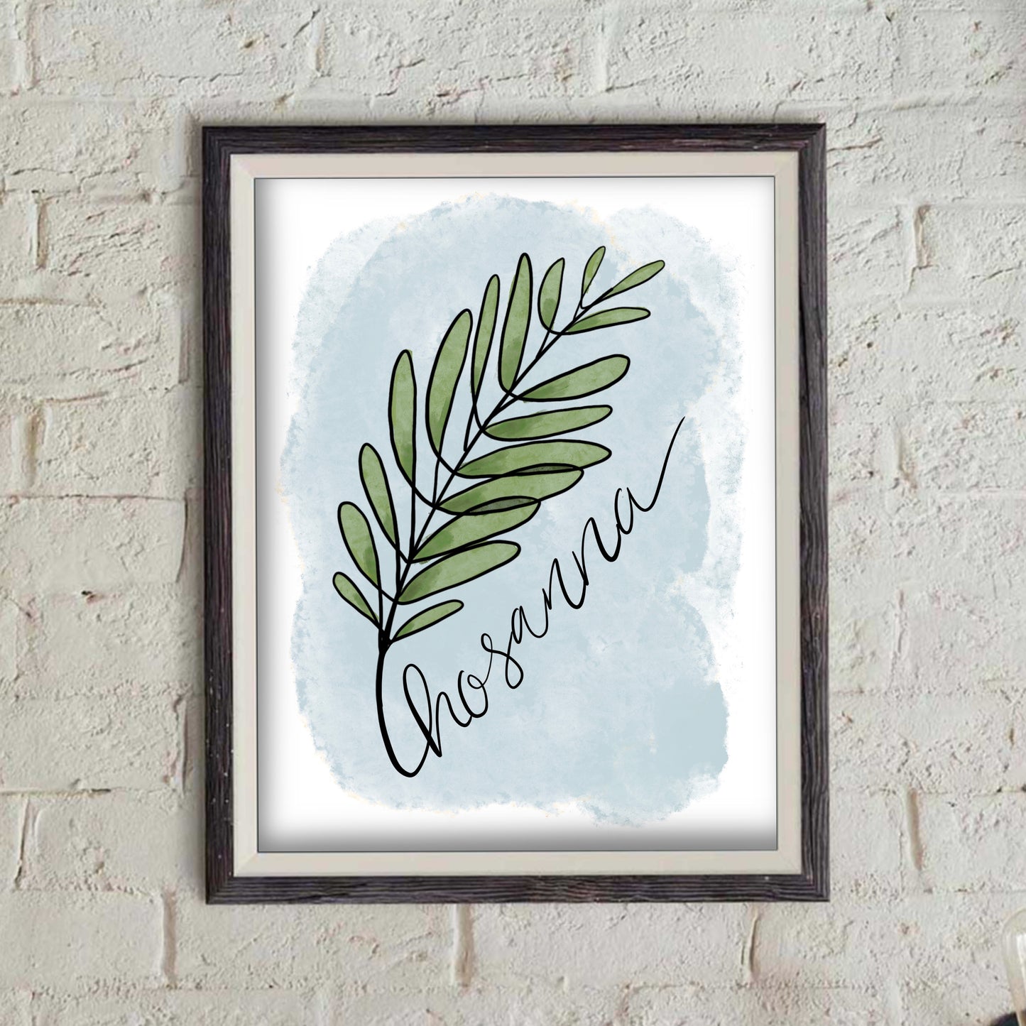 Hosanna Palm Branch Bible Print